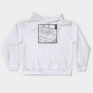 Cat Dreaming Kids Hoodie